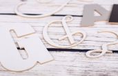 Laminated MDF letters. cnt. 1.49 €