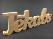 Connected MDF letters. cnt. 1.29 €